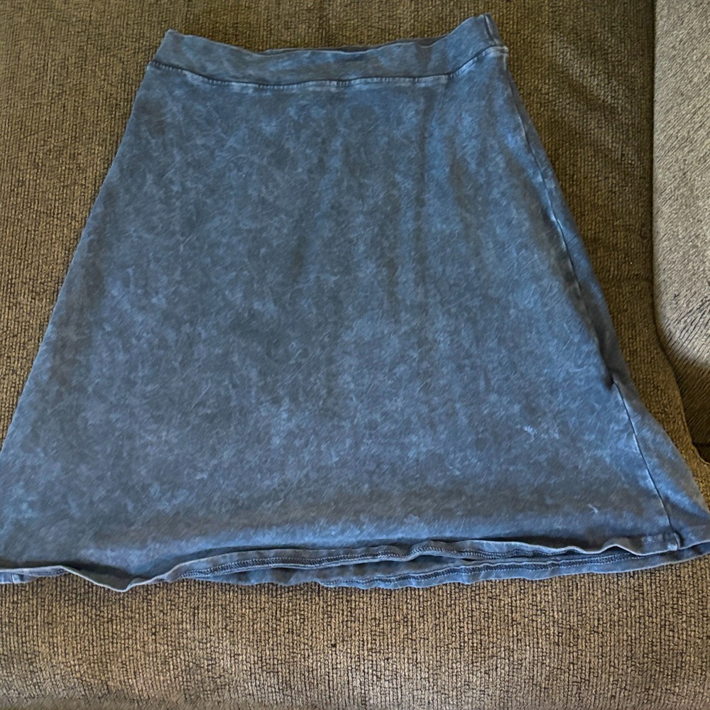 Chic Blue A-Line Skirt